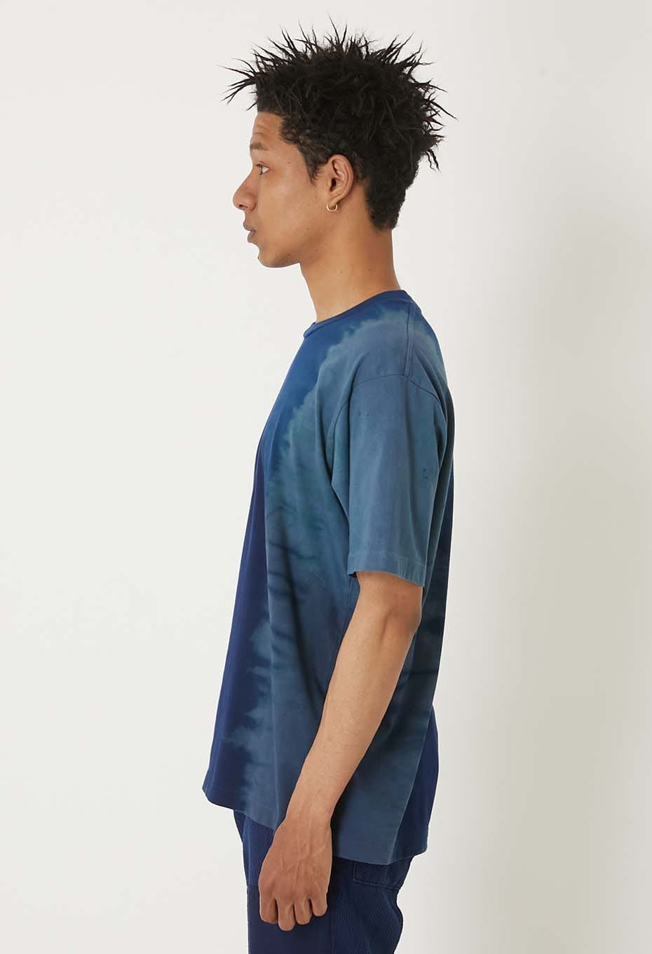 Organic Cotton Teshibori Bassen T-Shirt - ONE