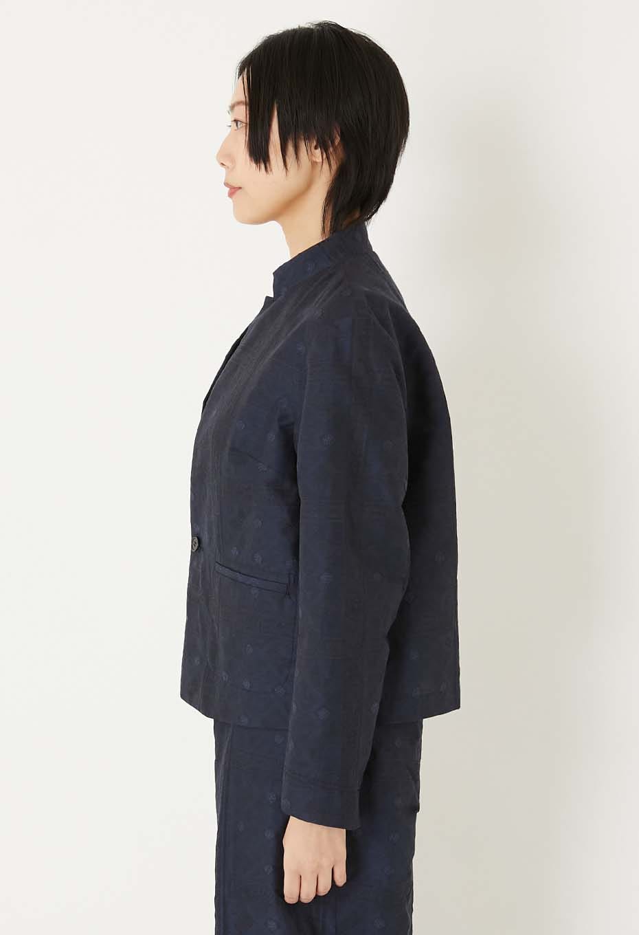 Mizuhiki Jacquard 1B Jacket Women's - DARK NAVY