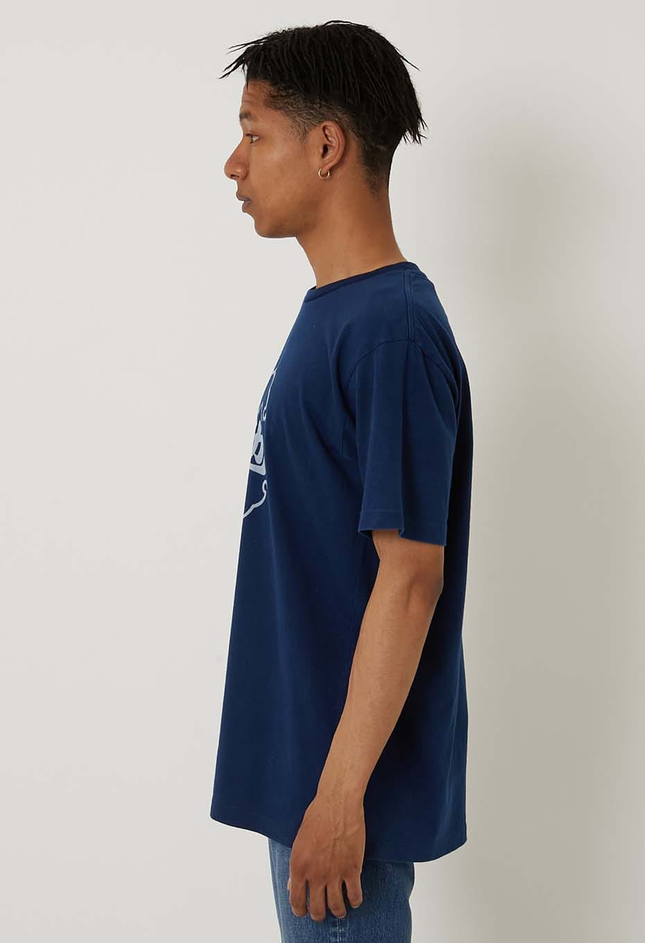 勉強 バッセン インディゴ Tシャツ - INDIGO