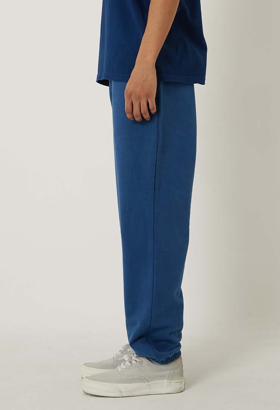 Organic Urake Tezome Sweatpants Unisex - BLUE
