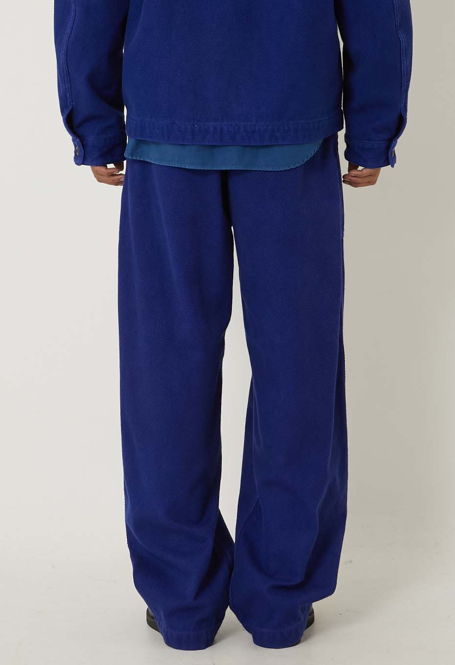 Blue Indigo Sashiko Tezome Baker's Pants - INDIGO