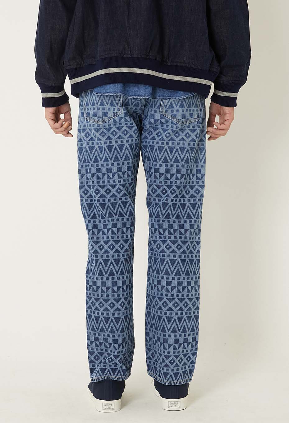Geometry print jeans - ONE