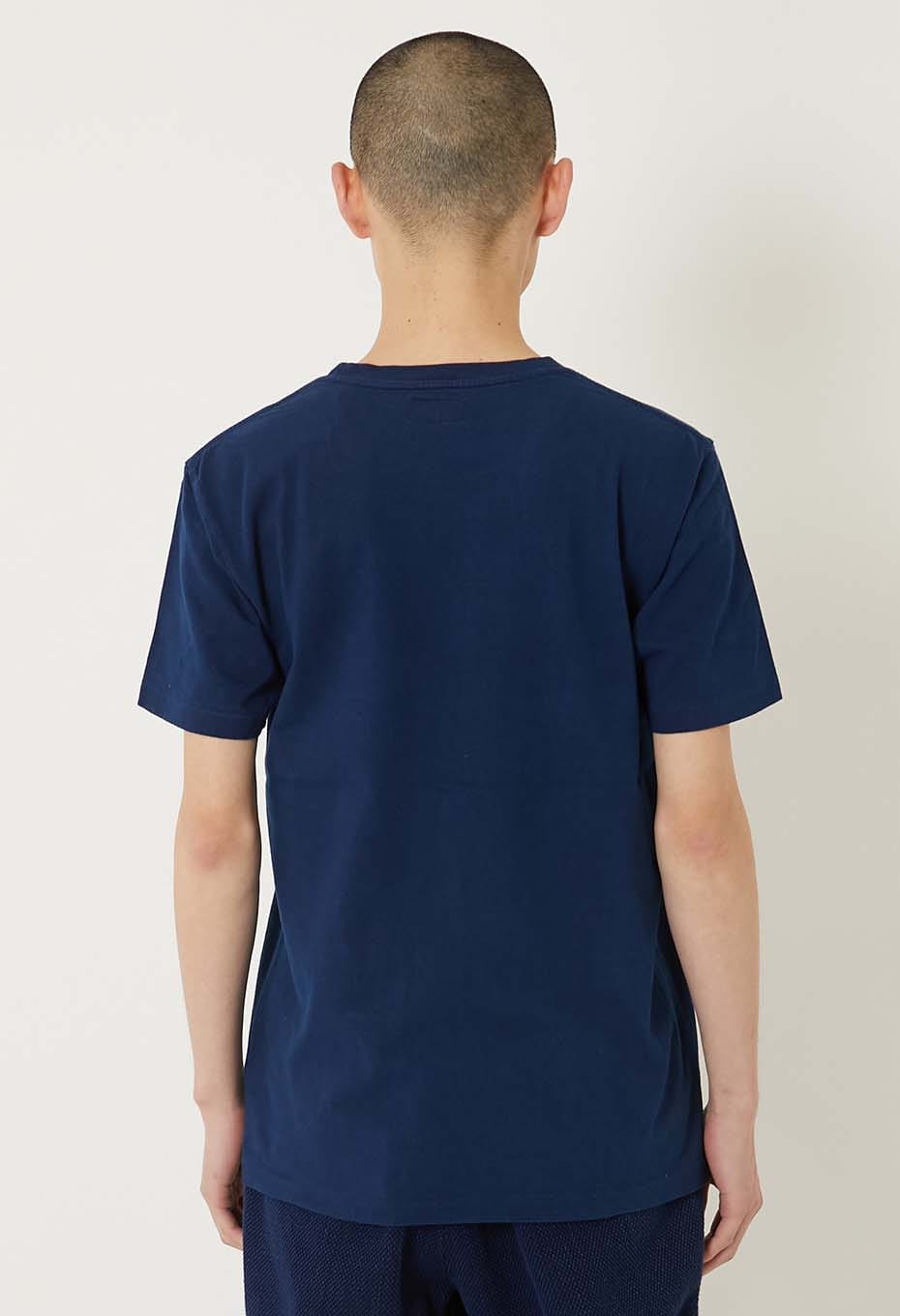 REWORK オオマルインディゴ ショートスリーブTシャツ - INDIGO