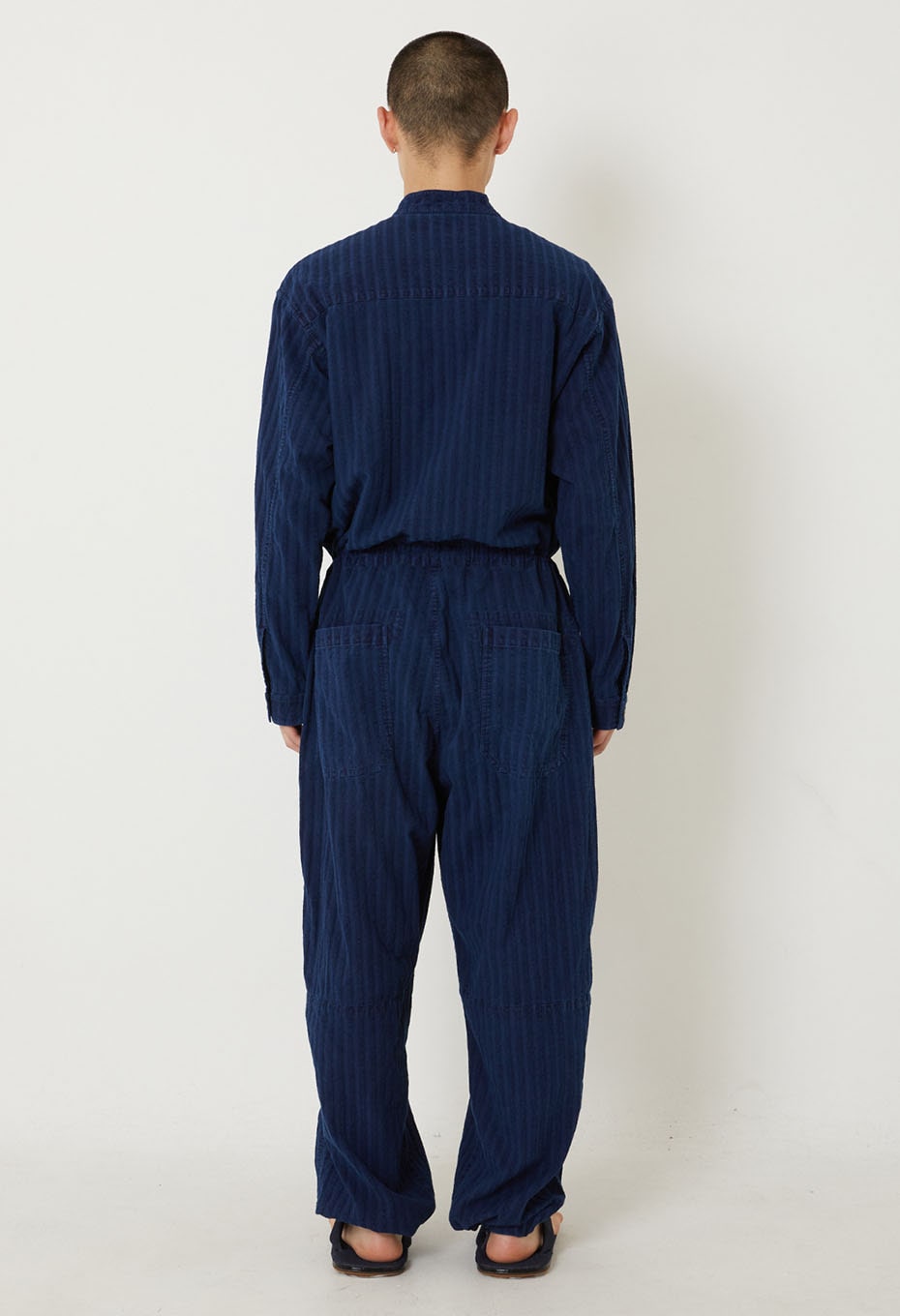 Bouclé Stripe All-in-One - INDIGO