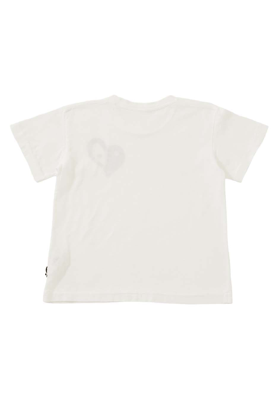 キッズ ボカシハート Tシャツ - WHITE