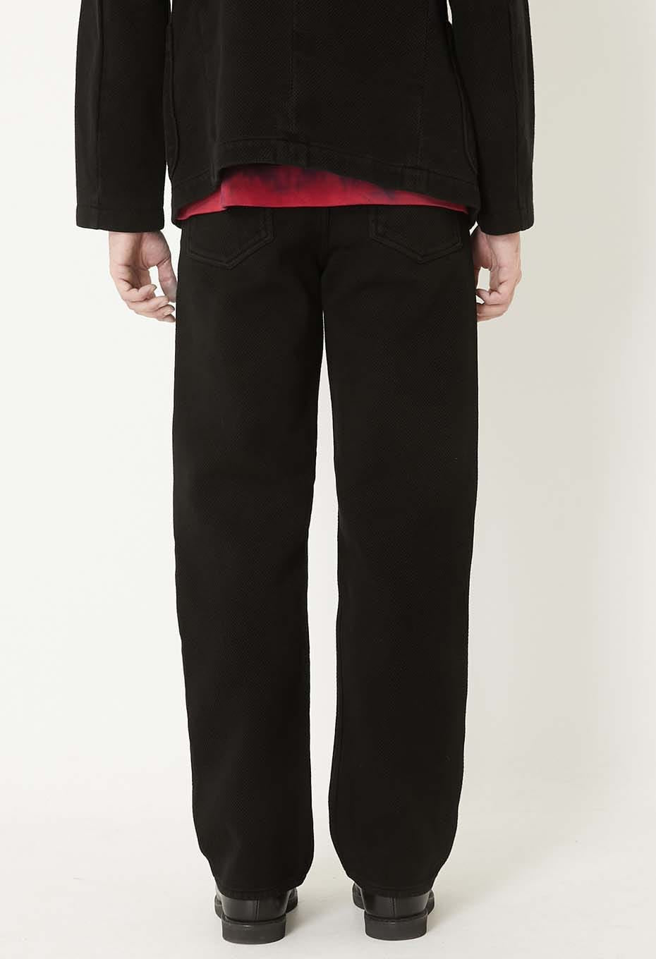 Nijuorisashiko dark black jeans - BLACK