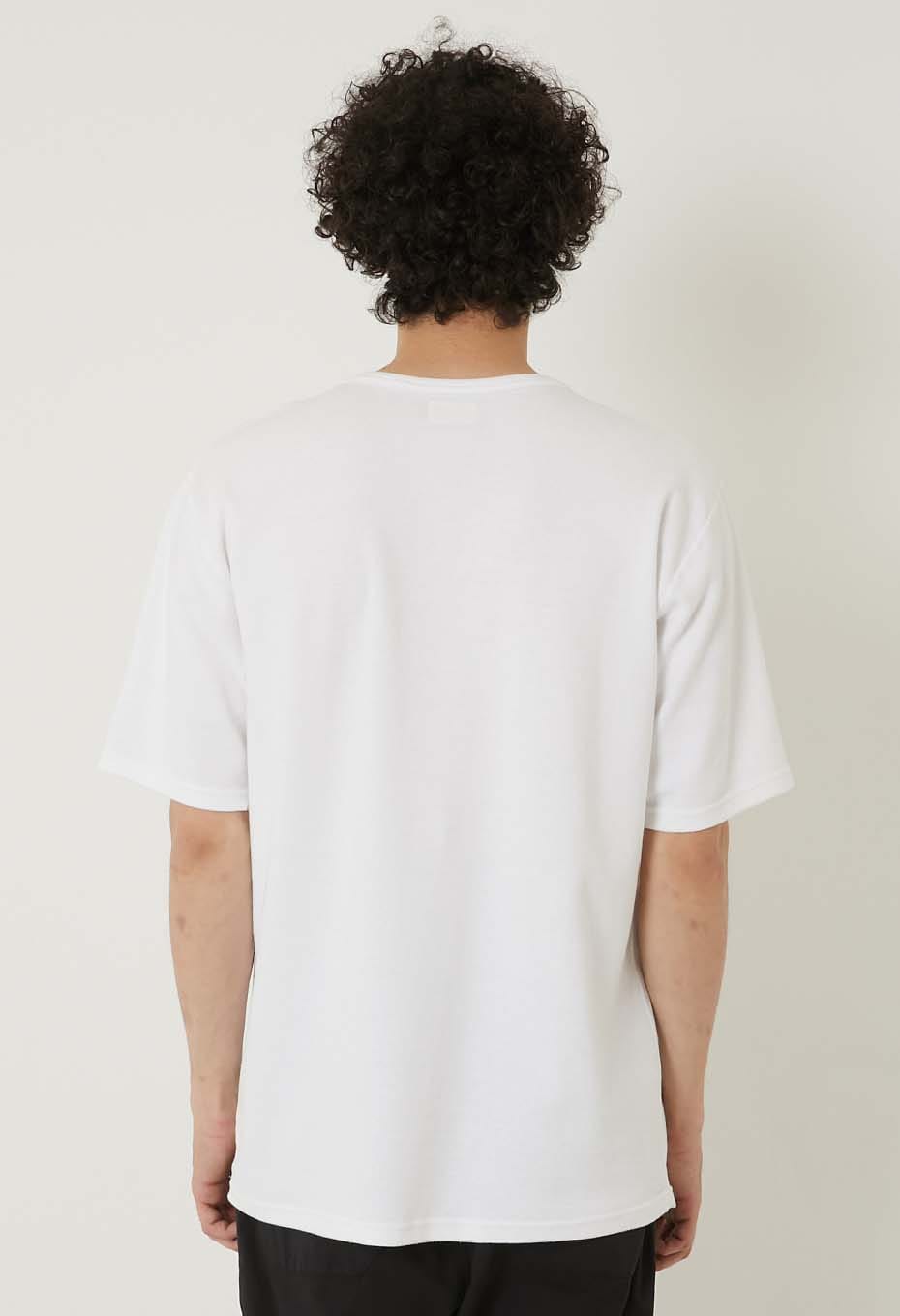 ストレッチフライス コンフォータブル ショートスリーブ Tシャツ - WHITE