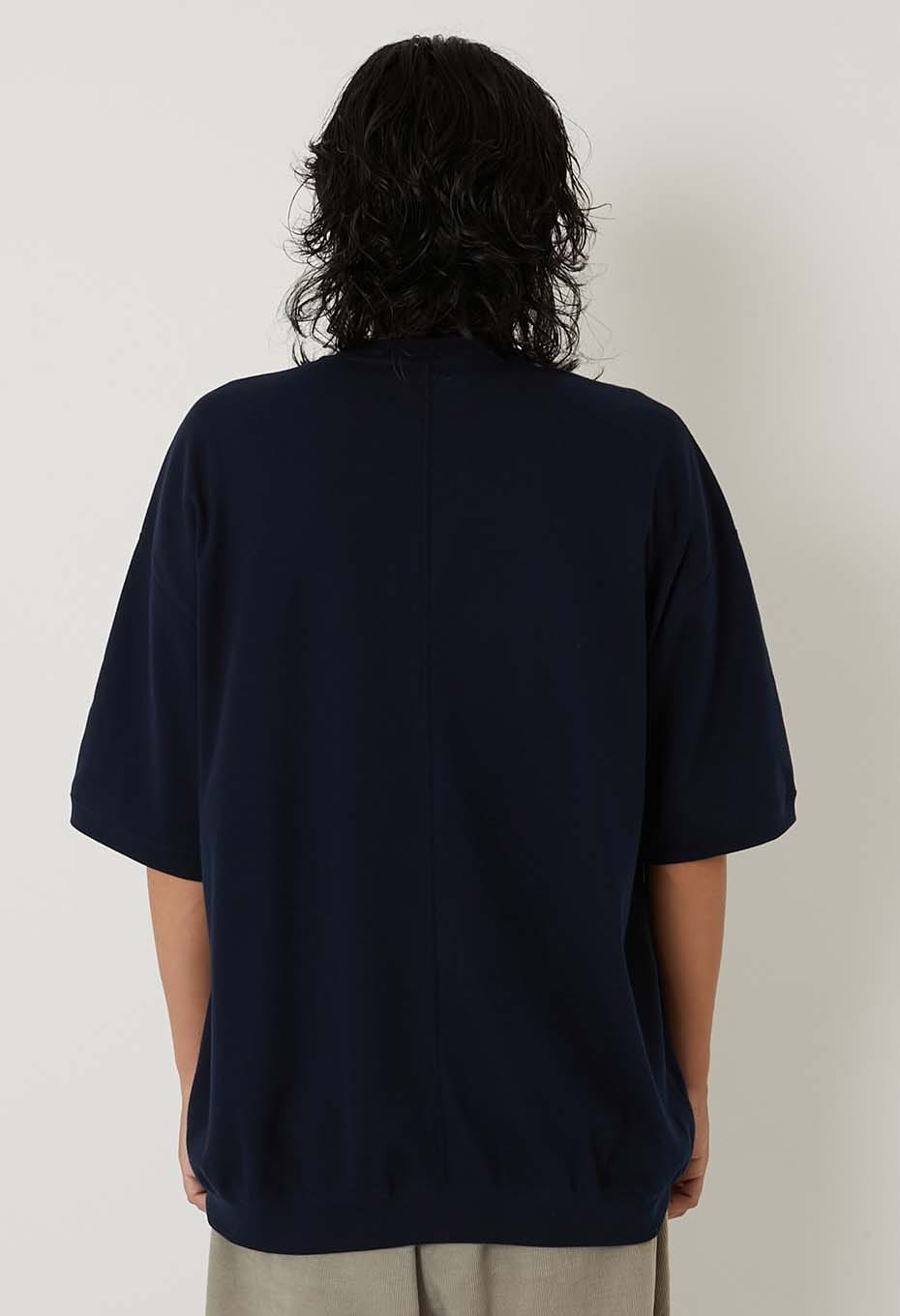 ストレッチフライス ヘムリブ ショートスリーブ Tシャツ - DARK NAVY