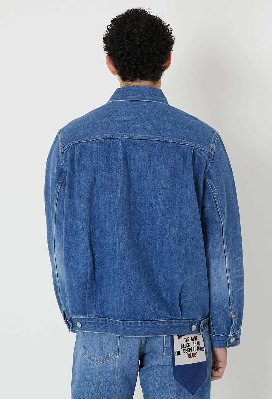 MODスーピマセルビッチデニム 2ndタイプ トラッカージャケット /FADE WASH - BLUE