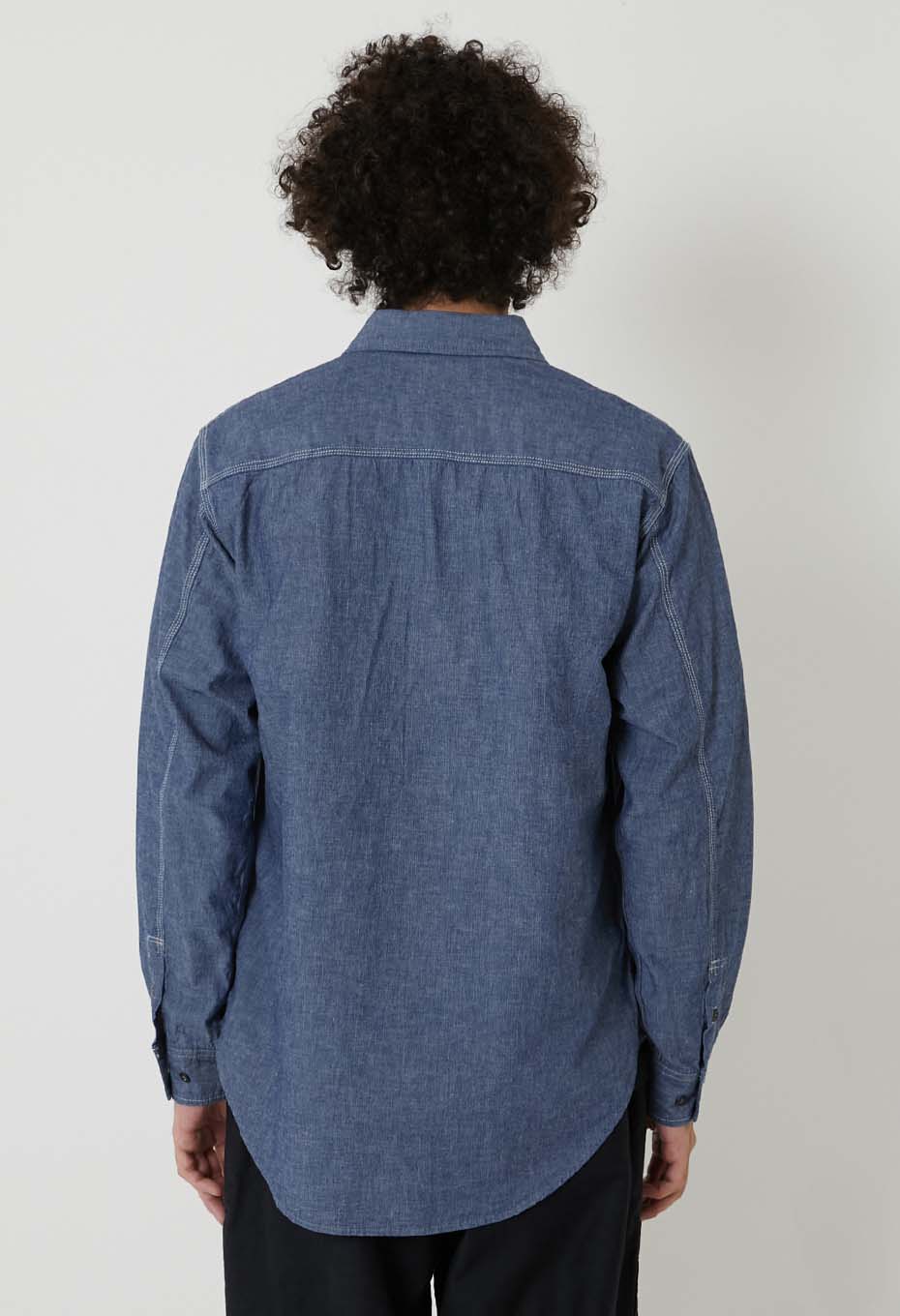 Original chambray 2 pocket work shirt - BLUE