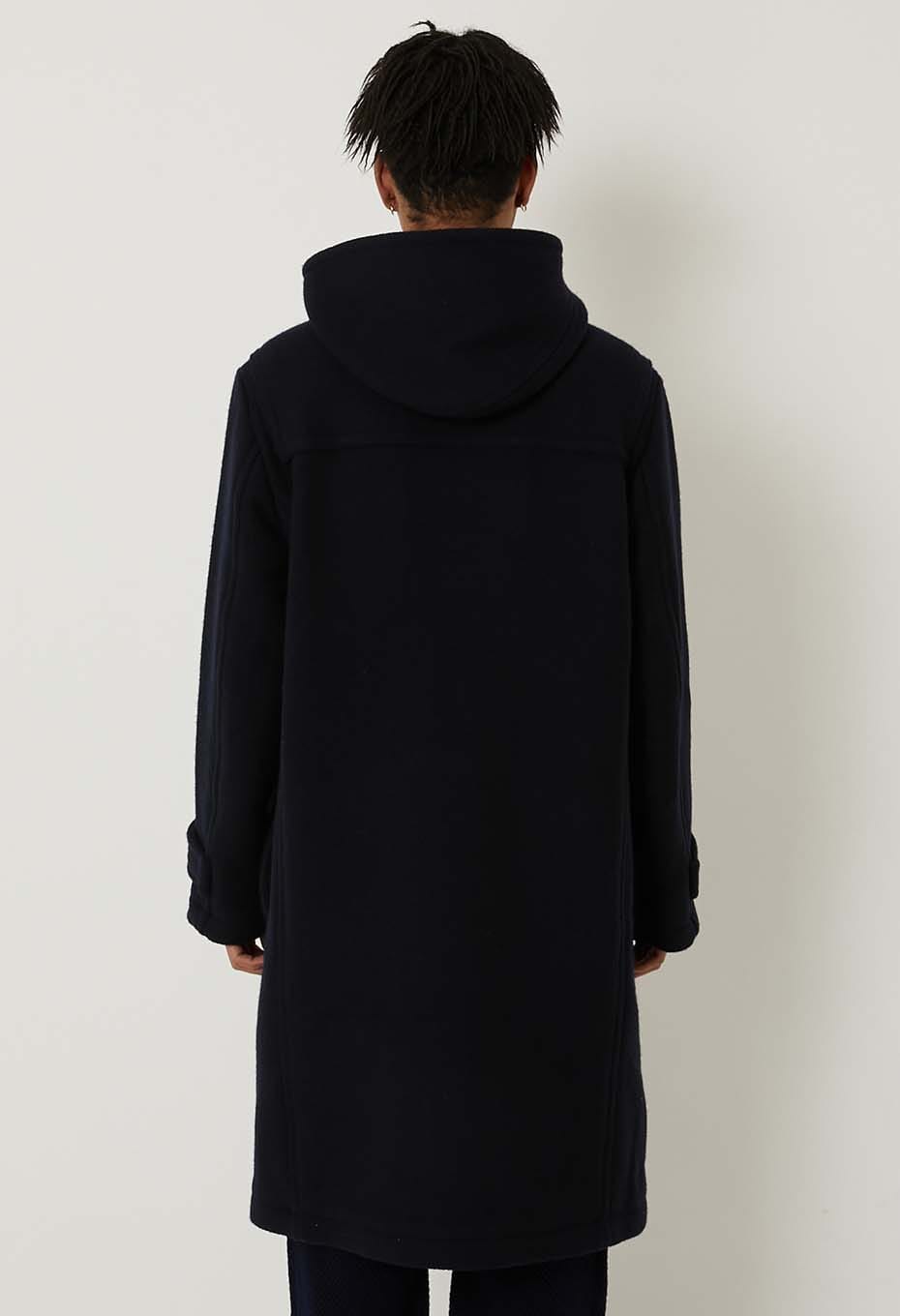 Dobby Melton Duffle Coat Unisex - DARK NAVY