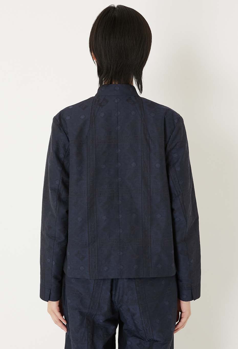 Mizuhiki Jacquard 1B Jacket Women's - DARK NAVY