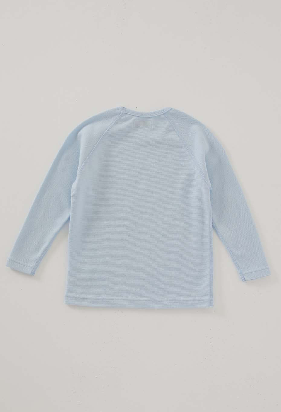 キッズ ストレッチフライス ロングスリーブ  Tシャツ - LIGHT BLUE