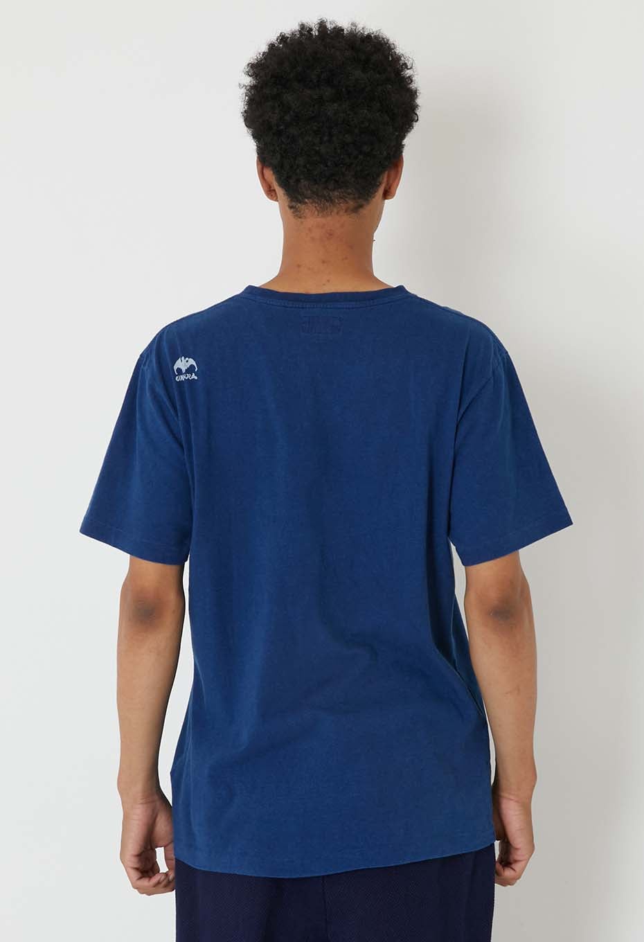 ARIGATO Bassen Indigo T-shirt - INDIGO