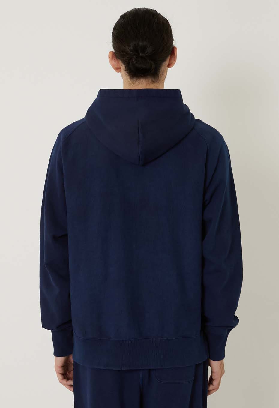 オーガニックウラケ テゾメ スウェットジップフーディ― ユニセックス - INDIGO