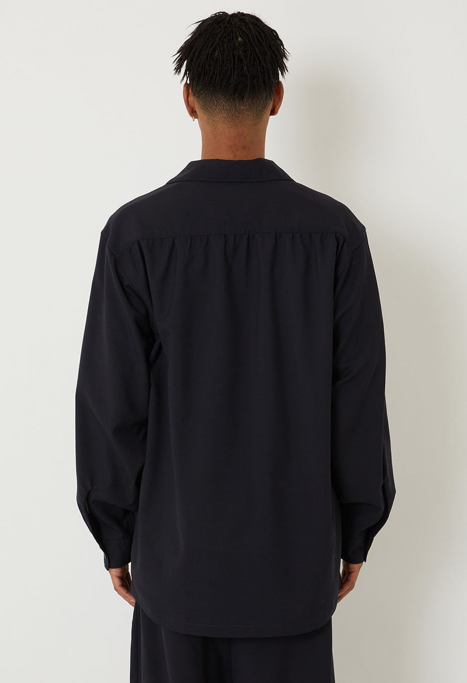 ドライポプリンメブキシシュウ プルオーバーシャツ - DARK NAVY
