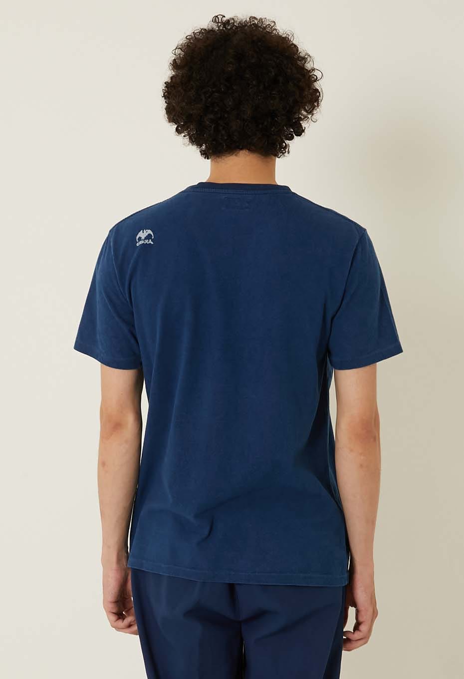 元気 バッセン インディゴ Tシャツ - INDIGO
