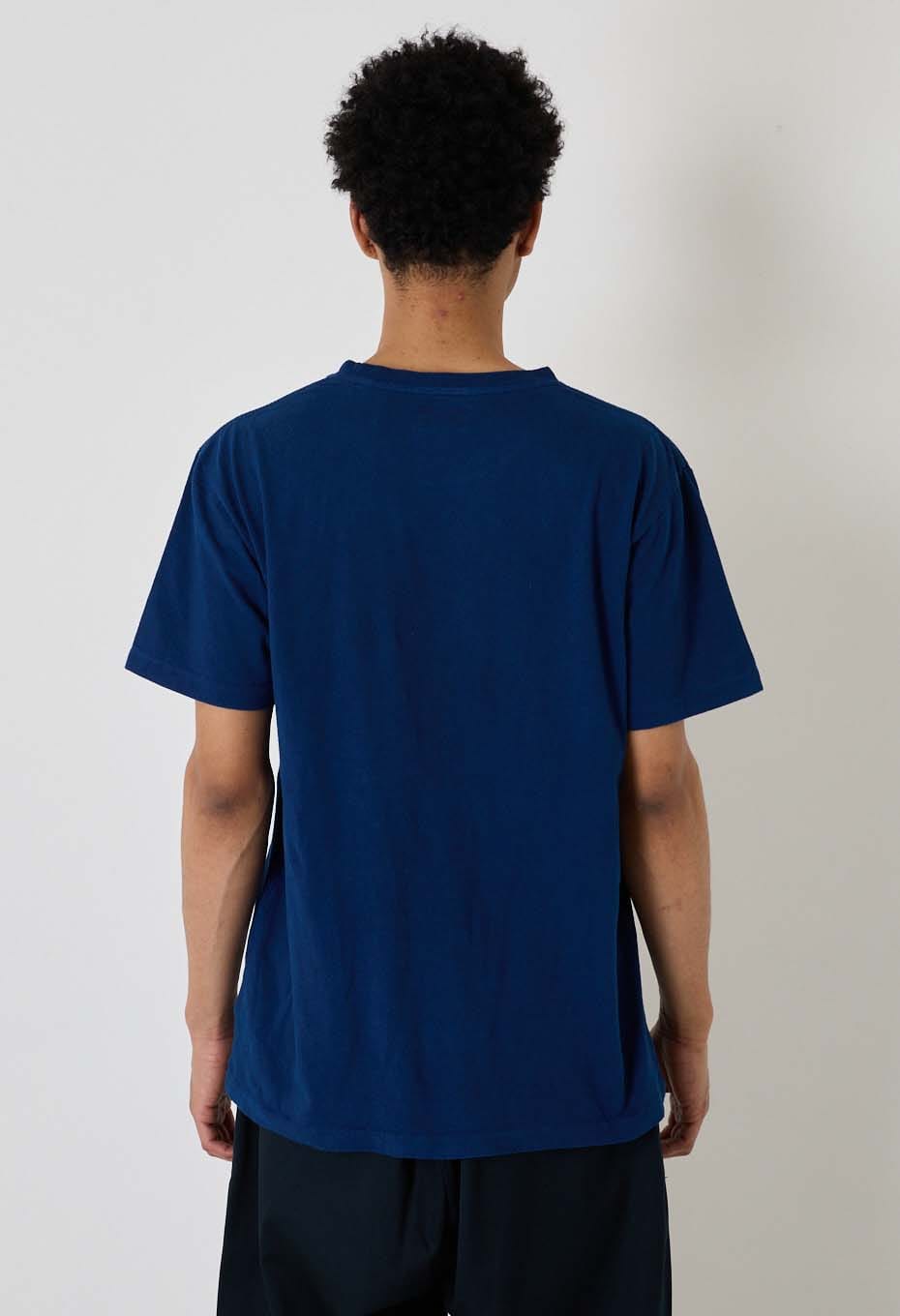 フクオクラ インディゴバッセン Tシャツ - INDIGO