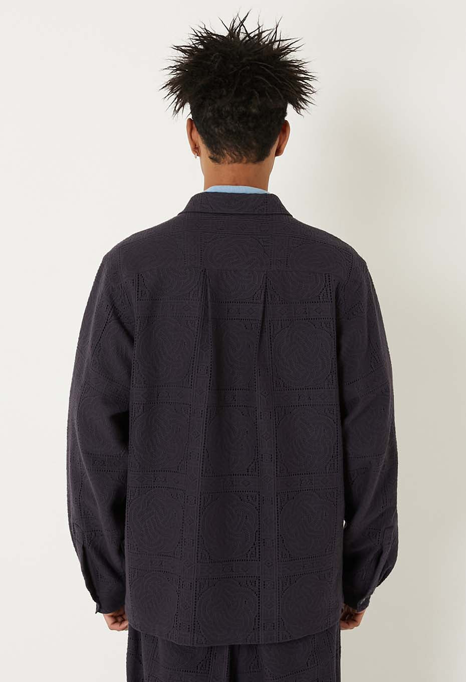 ミズヒキレース ロングスリーブシャツ - DARK NAVY