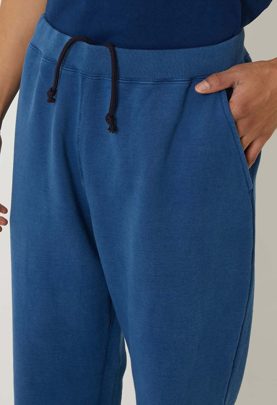 Organic Urake Tezome Sweatpants Unisex - BLUE