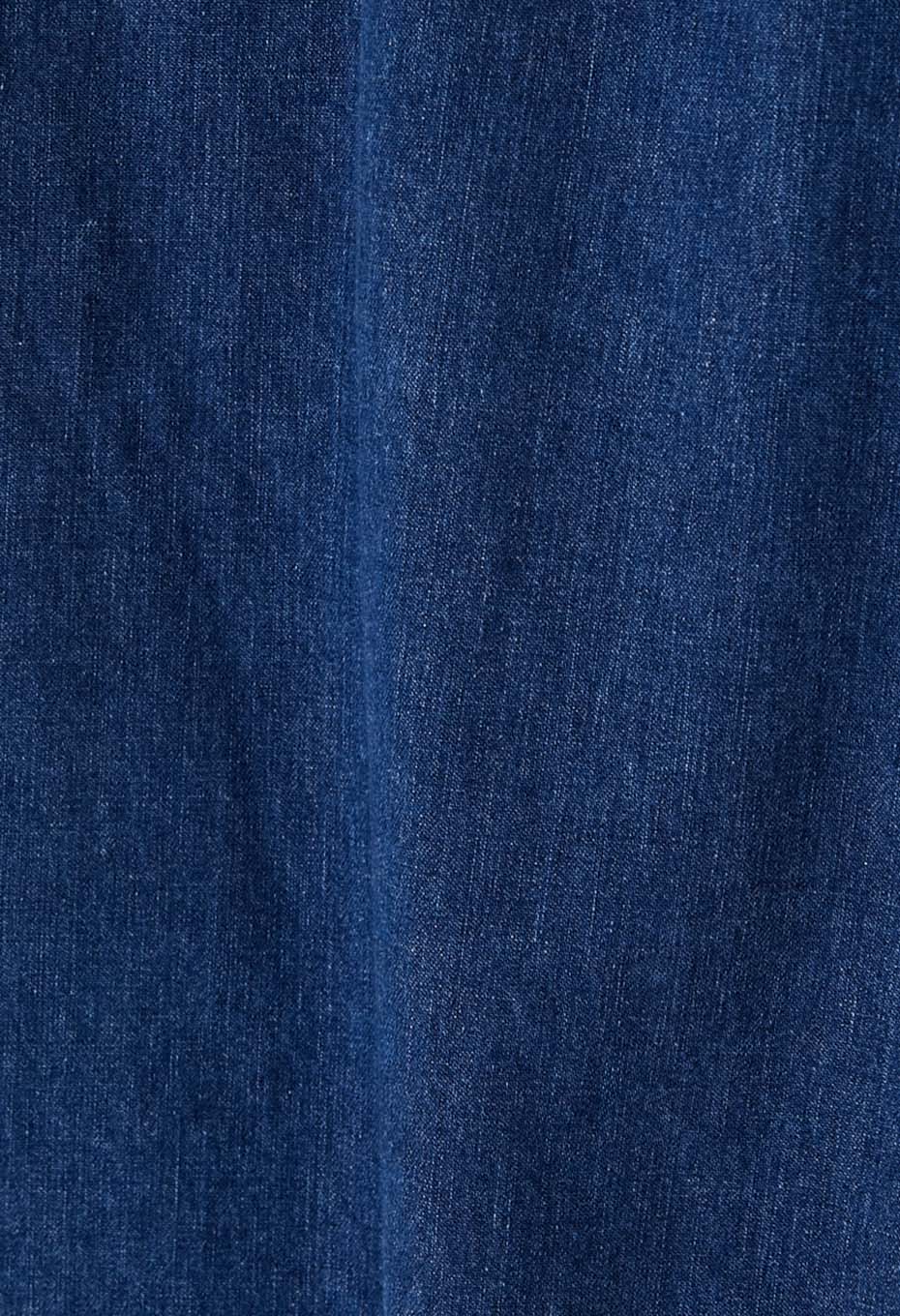 ジャカード シャツデニム 2ポケットワークシャツ /VINTAGE WASH - BLUE