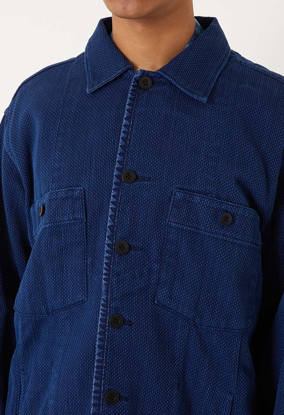 カセゾメサシコ ファティーグシャツ - INDIGO