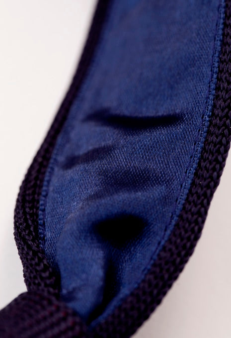 Hinomaru silk knit tie - NAVY