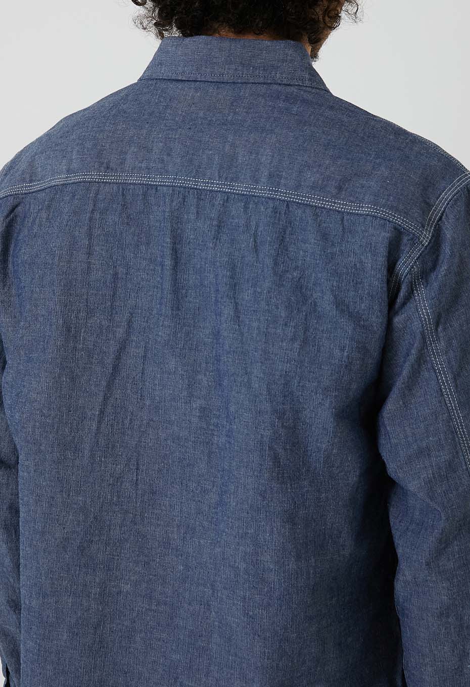 Original chambray 2 pocket work shirt - BLUE