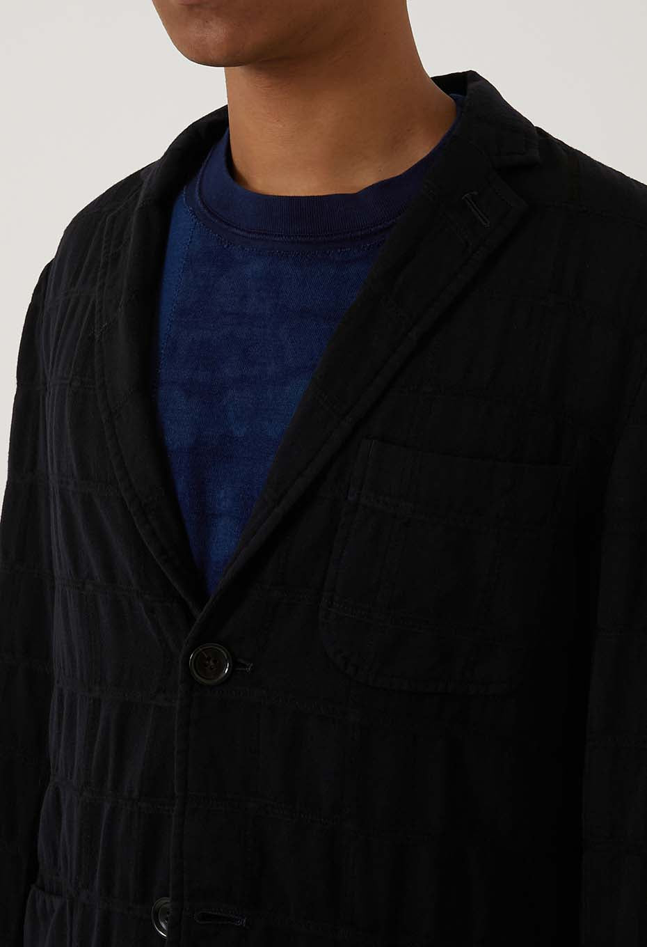 REWORK Furoshiki Check Jacquard 2B Jacket - ONE