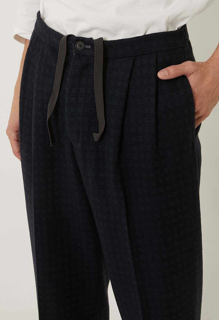 REWORK Compressed Wool Koushigara Two Tuck 8L Pants - ONE
