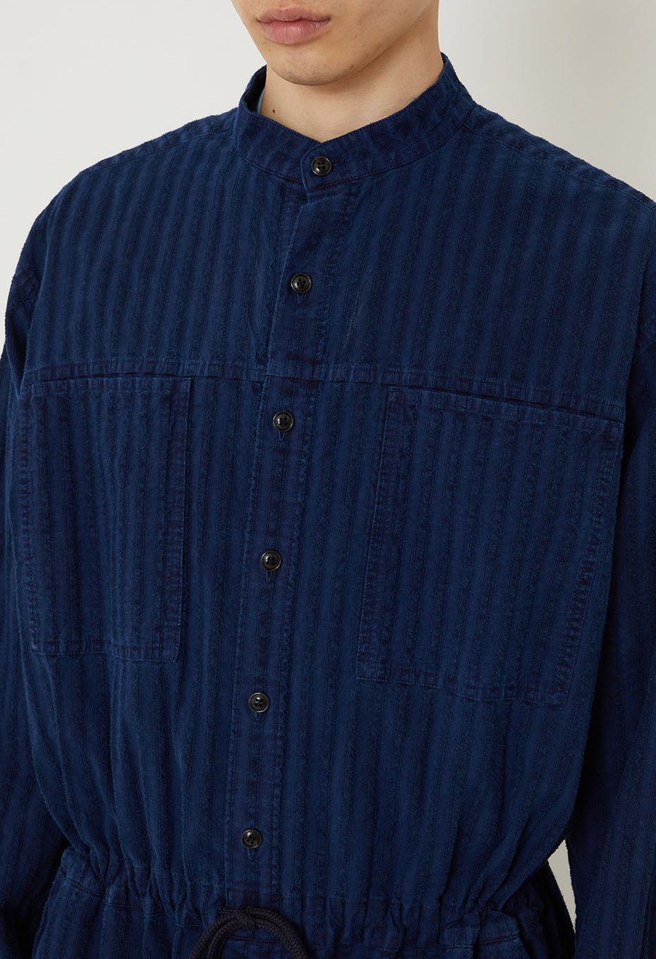 Bouclé Stripe All-in-One - INDIGO