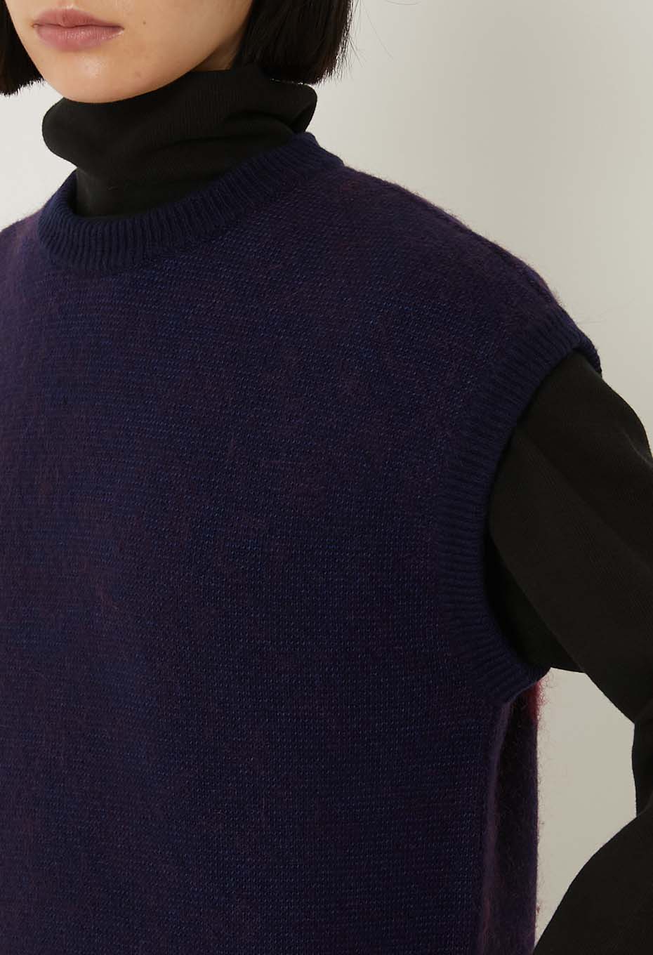 インディゴミックス ウールニットワンピース - INDIGO