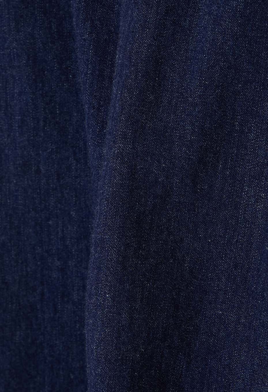Jacquard shirt denim 2 pocket work shirt - INDIGO