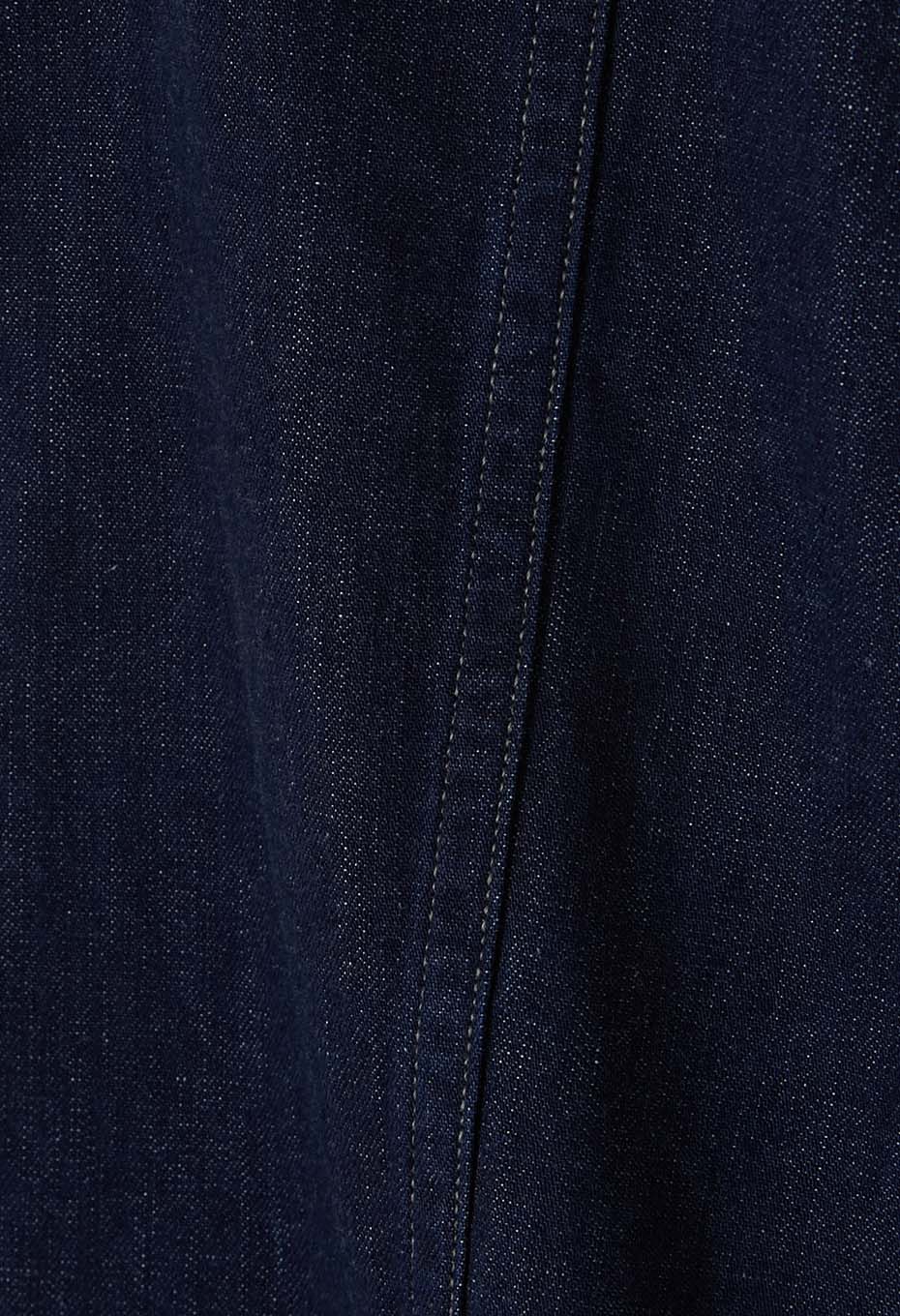JK101 セルビッチライトデニム ラグランスリーブカバーオール - INDIGO