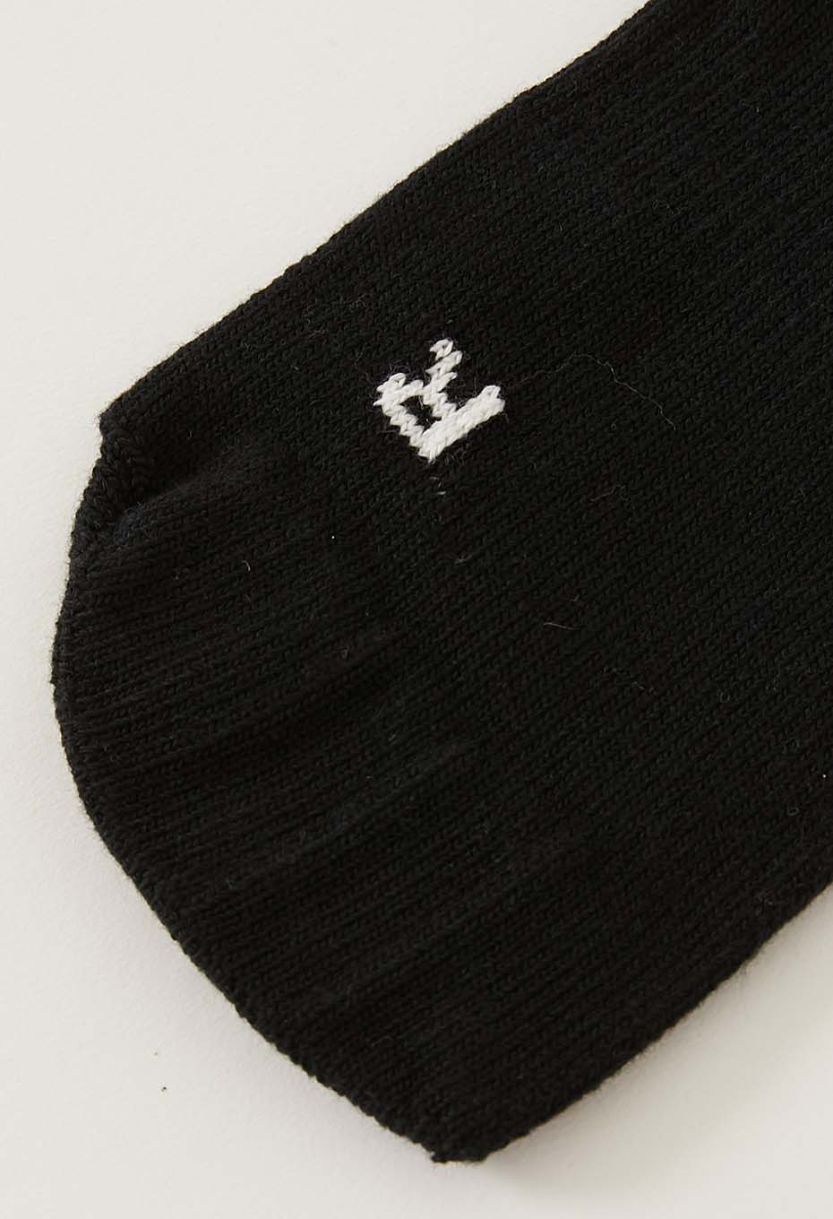 OKURA Invisible Five Toe Socks Ankle Socks - BLACK