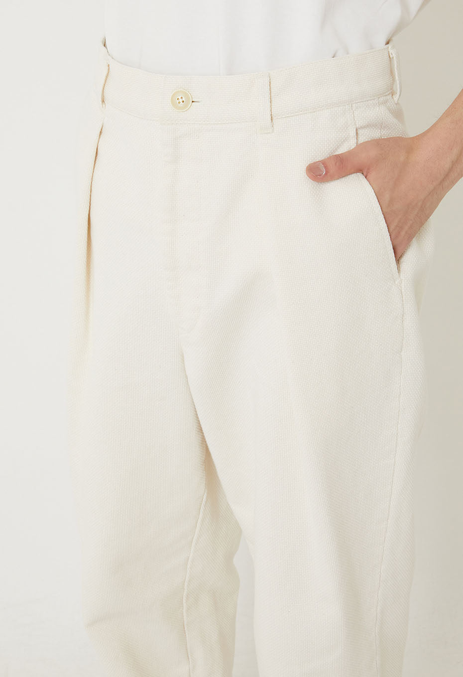 Yukizarashisashiko Trousers - NATURAL