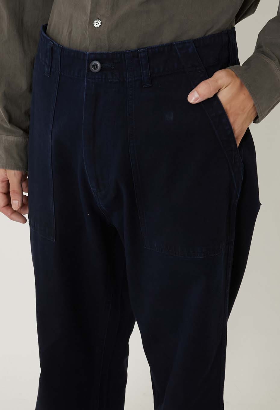 Cotton Tencel Twill Fatigue Pants - INDIGO