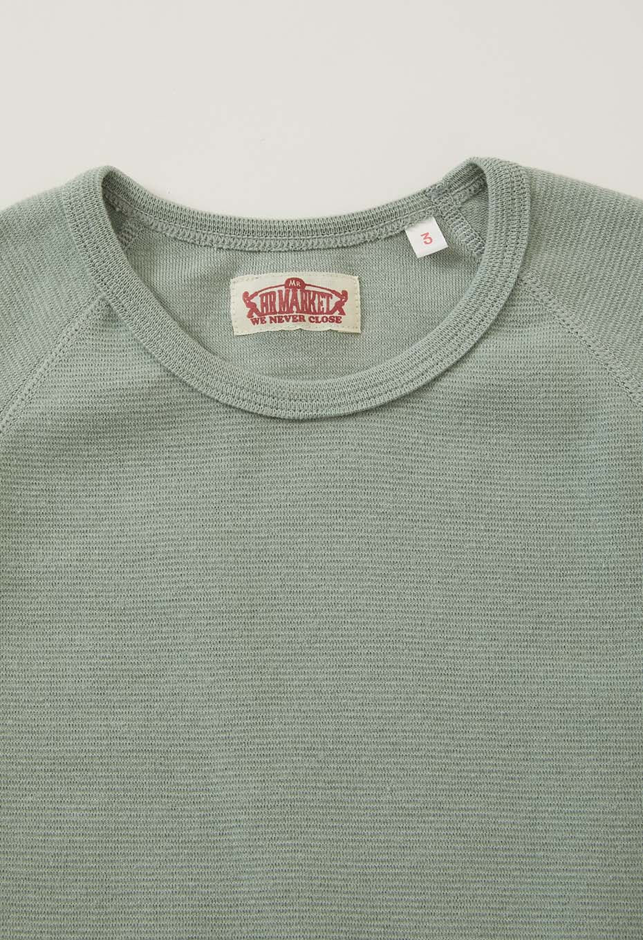 キッズ ストレッチフライス ロングスリーブ  Tシャツ - SAGE GREEN
