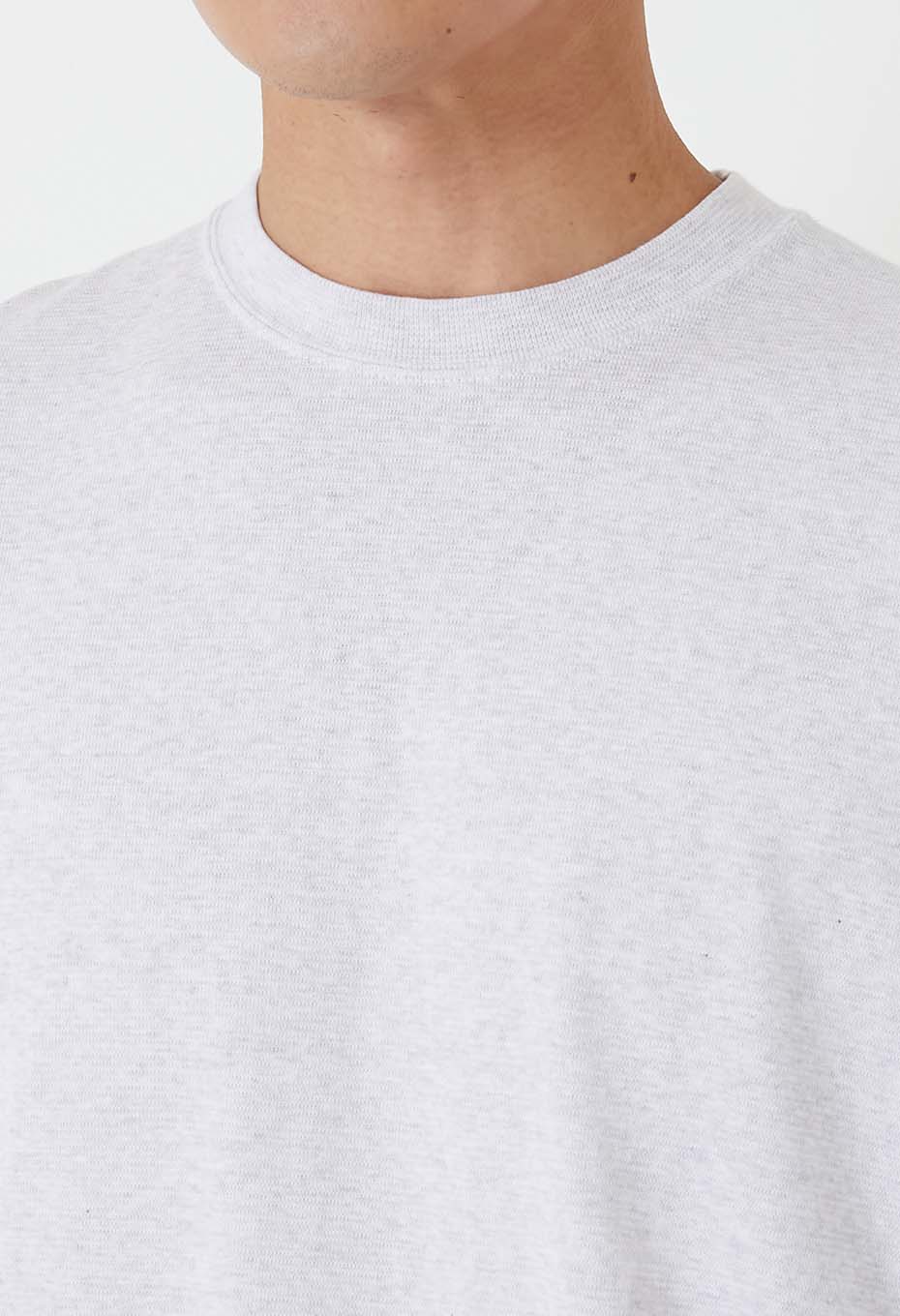 ストレッチフライス 9.5oz ヘムリブ ロングスリーブTシャツ - SV GREY