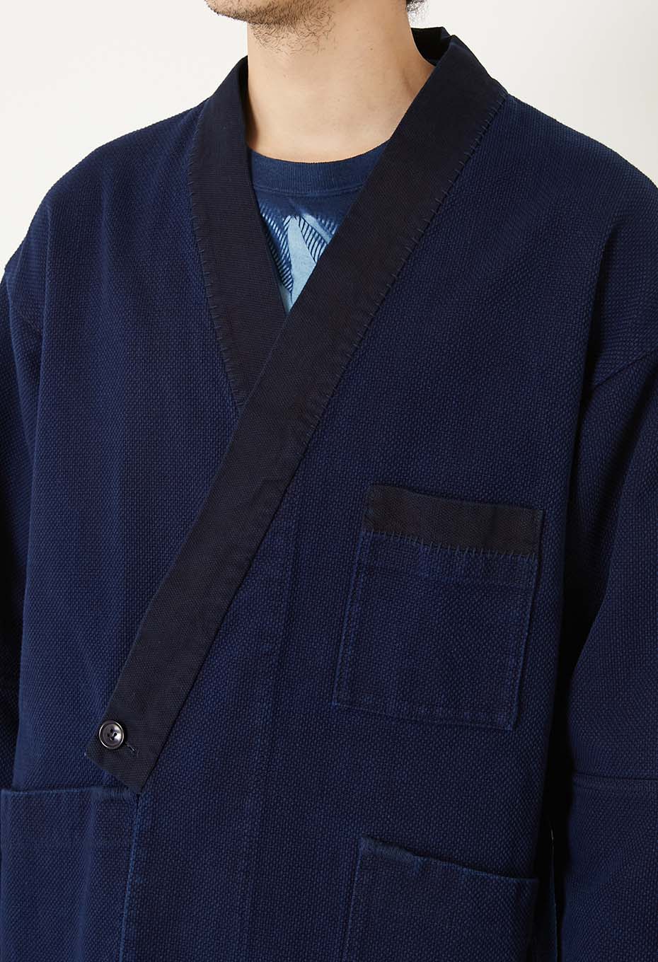 Woven Pure Indigo Nijuorisashiko Norahaori - INDIGO