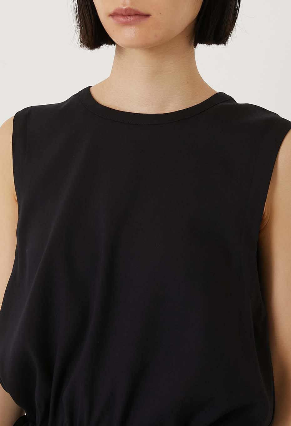 ストレッチドライツイル タンクギャザーワンピース - DARK NAVY