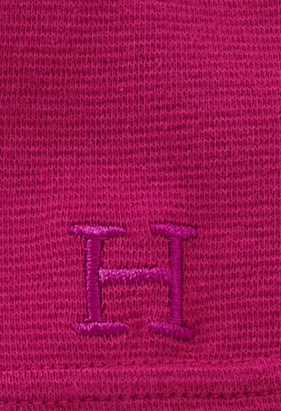 ストレッチフライス Vネックショートスリーブ Tシャツ - DARK PINK