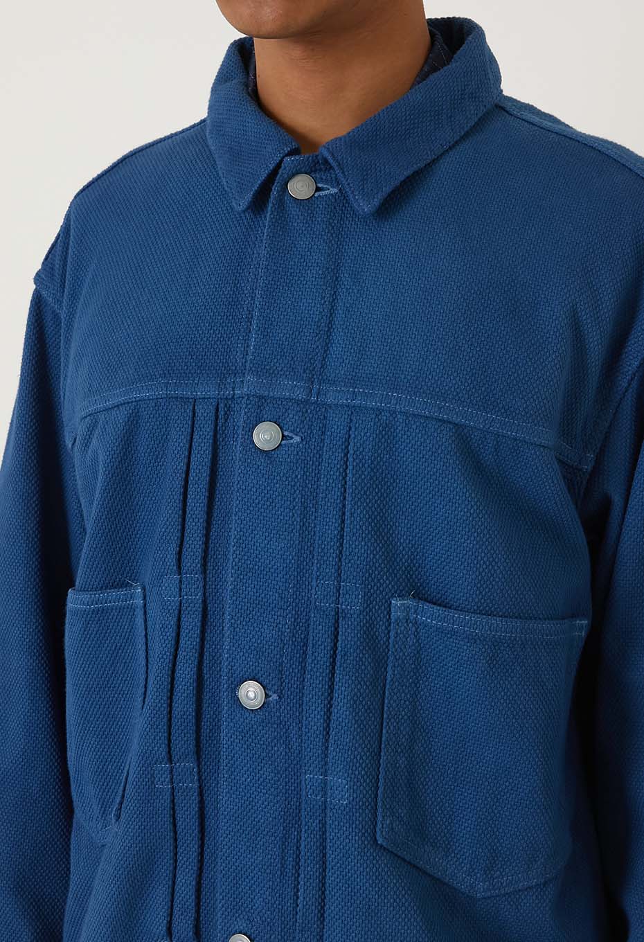 REWORK Indeigo Kotsubusashiko Trucker Jacket - INDIGO