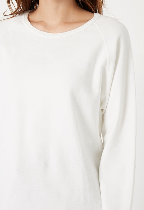 ストレッチフライス リラックスフィット LS Tシャツ ウィメンズ - WHITE