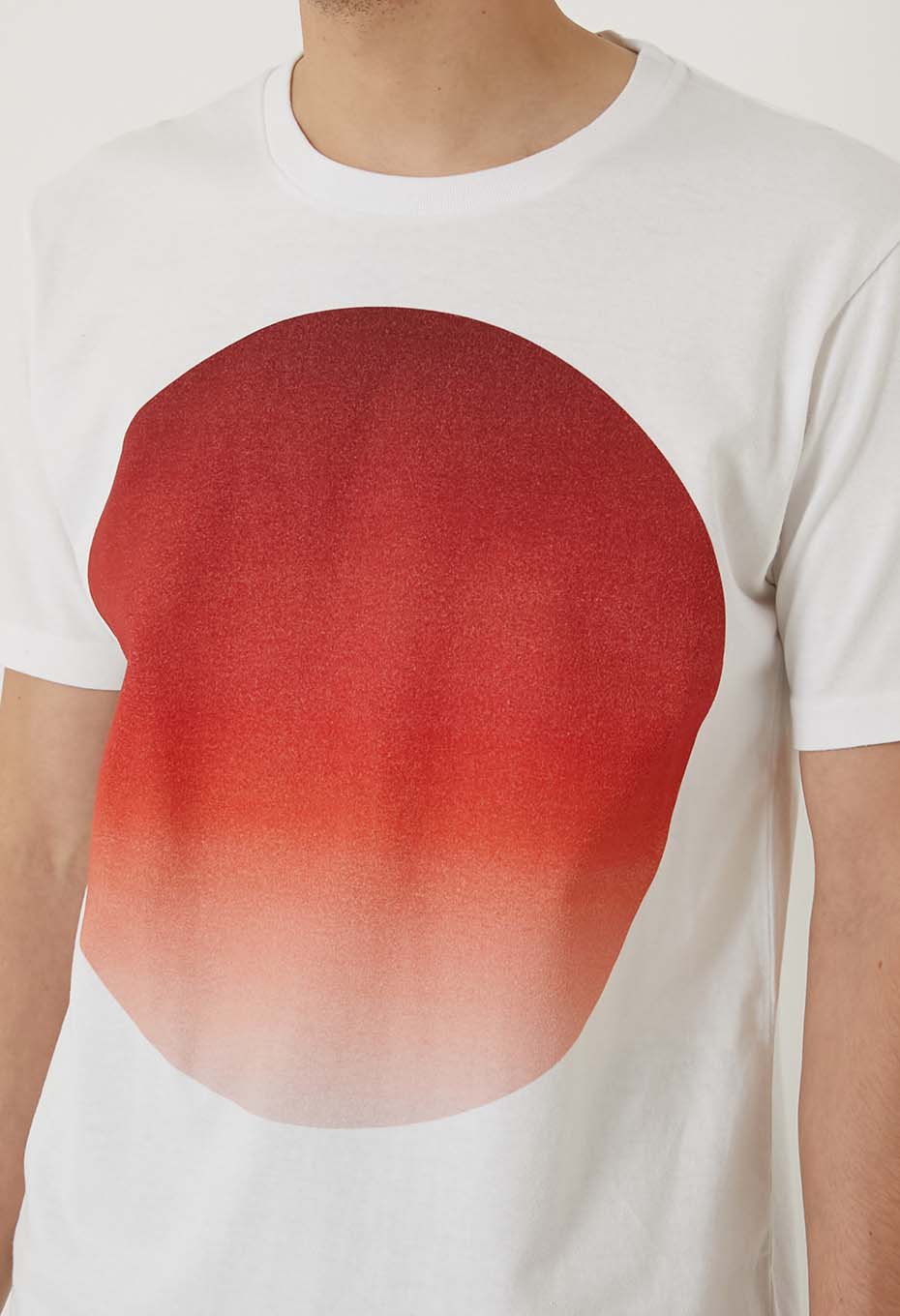 Oomaru gradation short sleeve T-shirt - RED