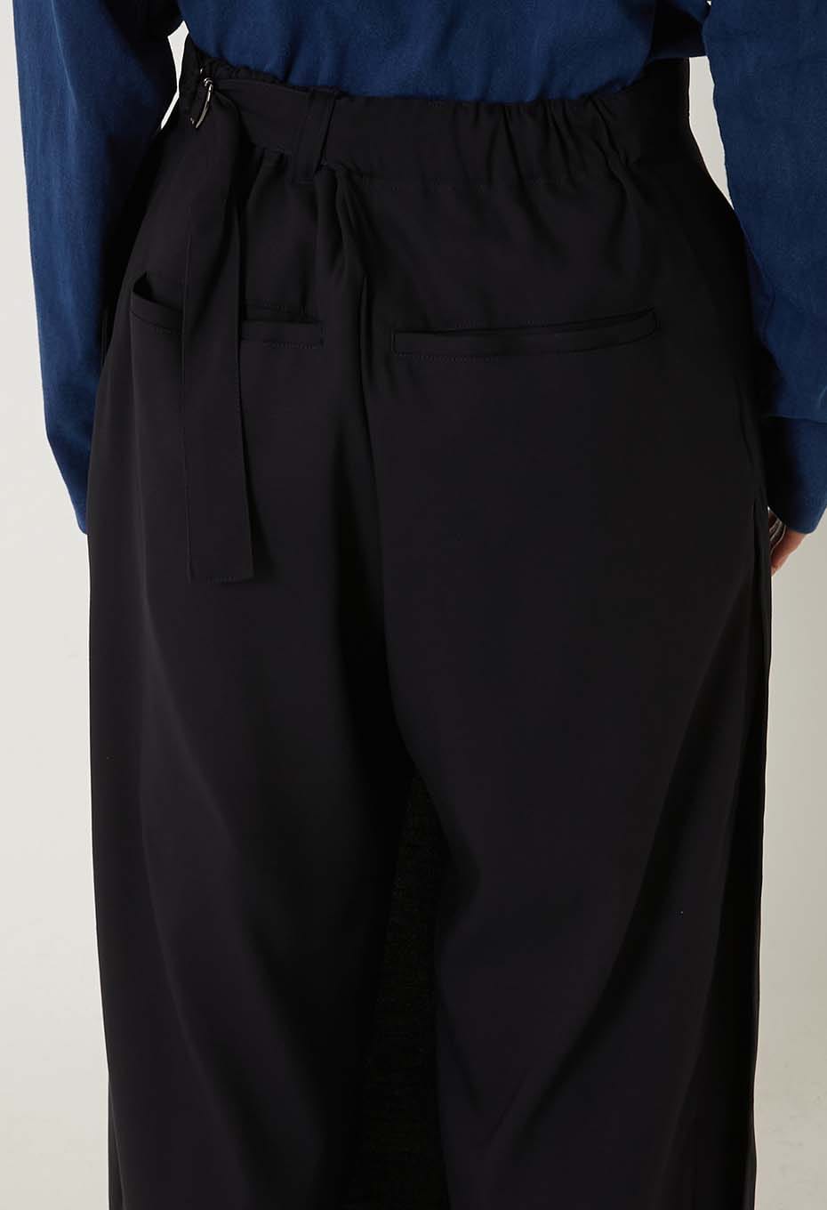 Stretch Dry Twill Wide Wrap Pants Women's - DARK NAVY