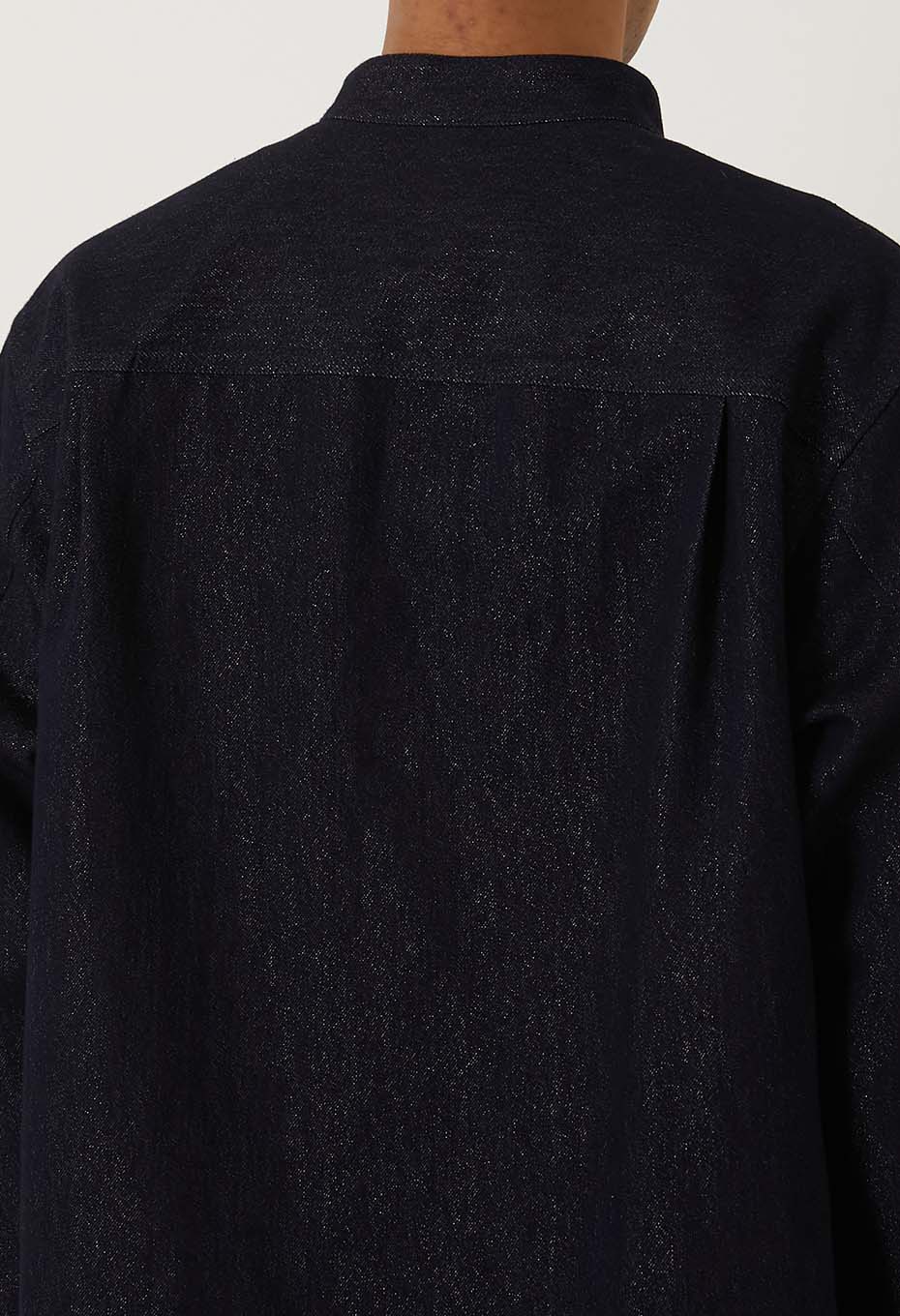 ゴールドヤーンインディゴ プルオーバーロングスリーブシャツ - INDIGO