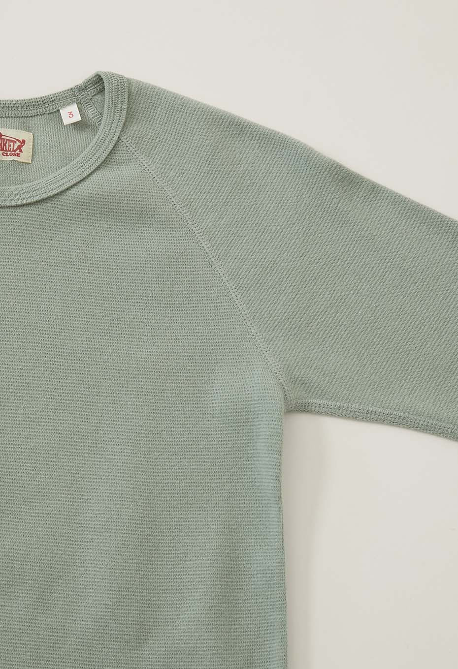 キッズ ストレッチフライス ロングスリーブ  Tシャツ - SAGE GREEN