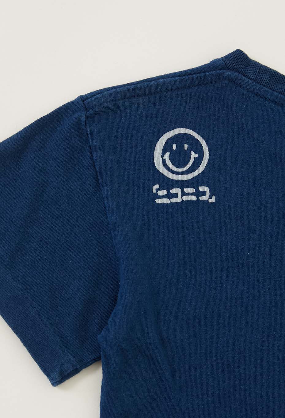 キッズ ニコニコ バッセン インディゴ Ｔシャツ - INDIGO