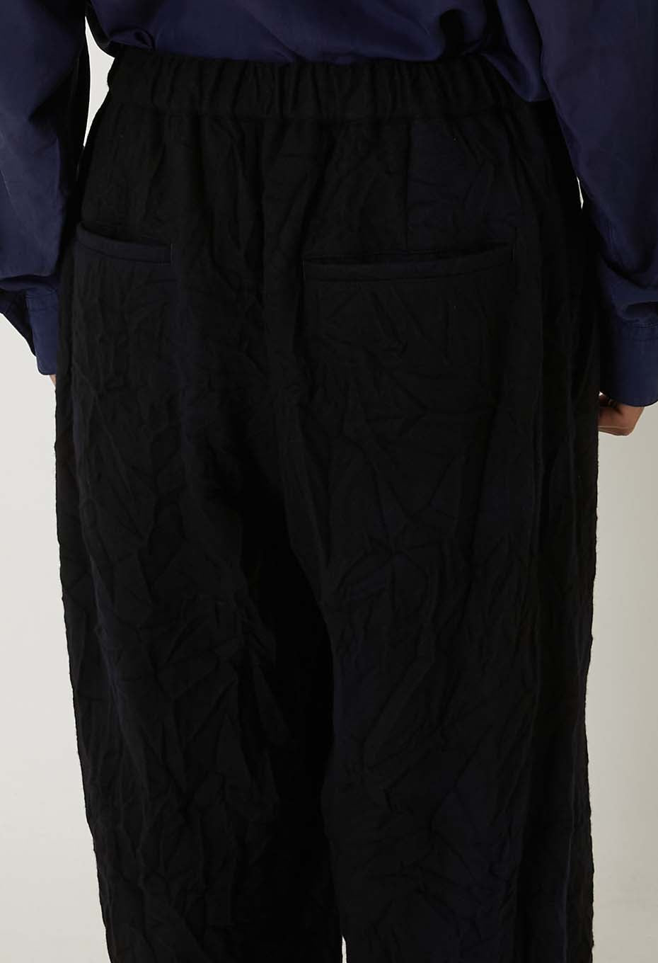 ムラゾメウール ドローパンツ - DARK NAVY